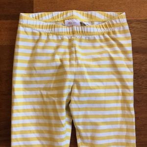 Hanna Andersson leggings 140 yellow/white